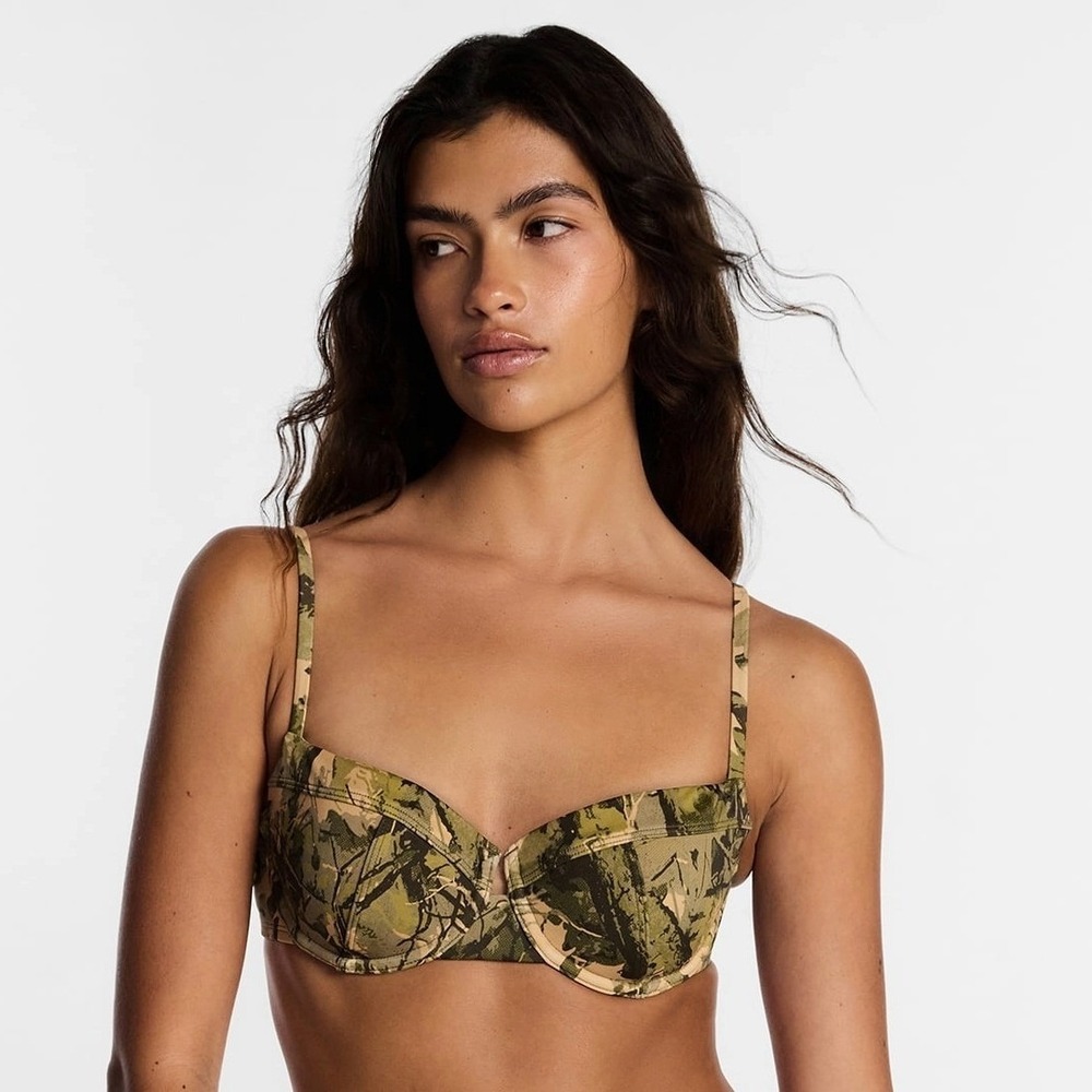 Kacey Lee Musgraves x Lee Camo Underwire Bikini Top Multi S 4-6 WM55670423